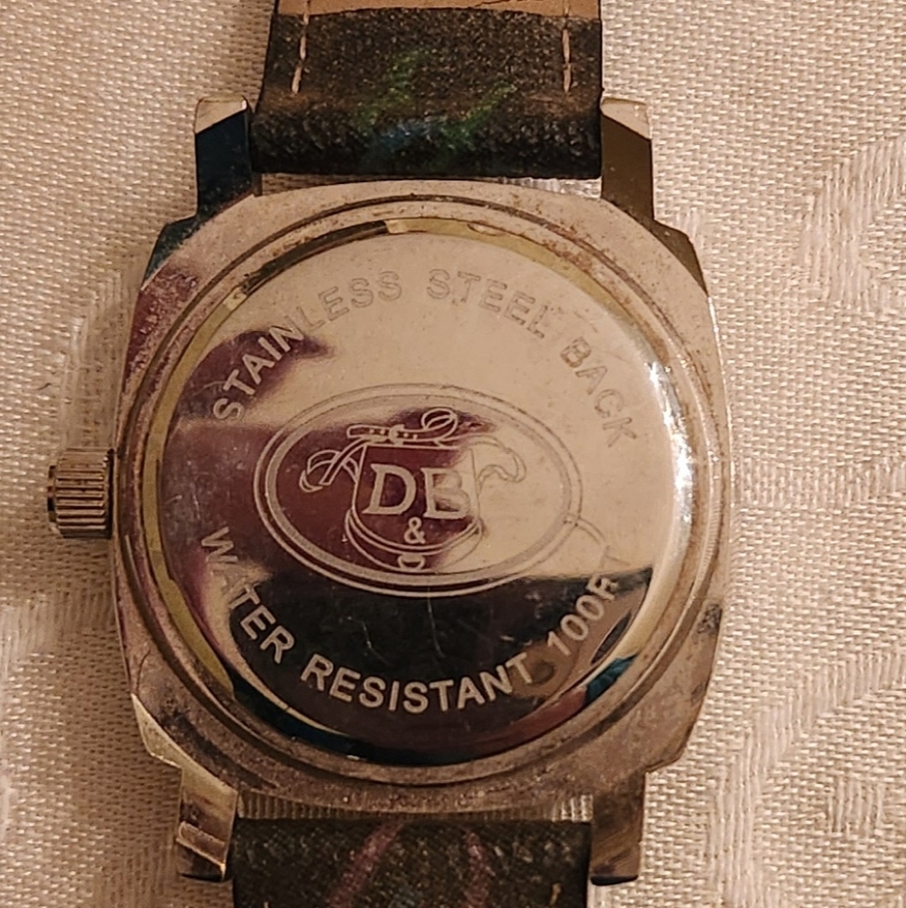 Dooney & Bourke Pink Crystal Monogram Watch - Picture 2 of 6
